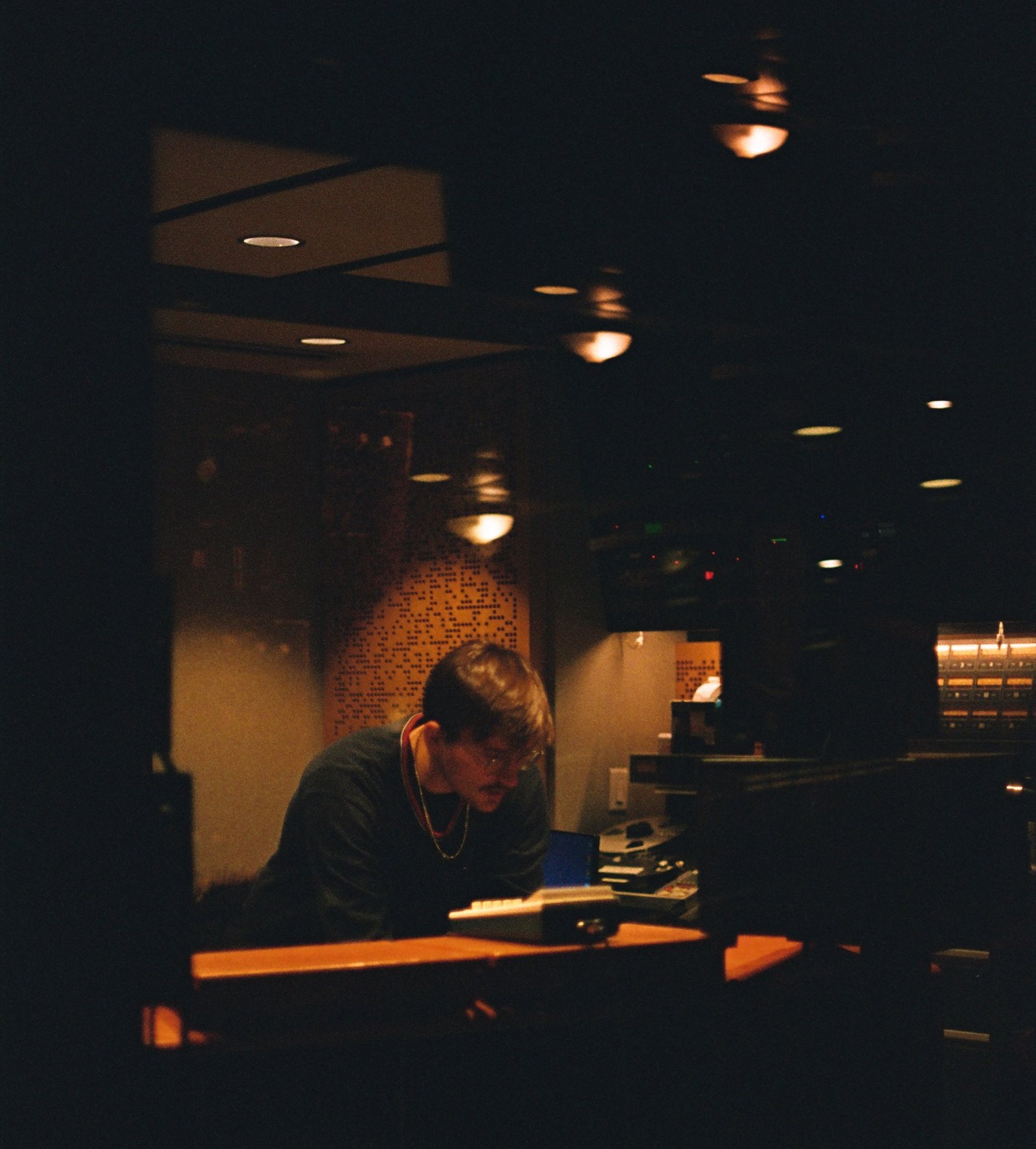 Tom Cooke, founder of Cooked Productions, at the console